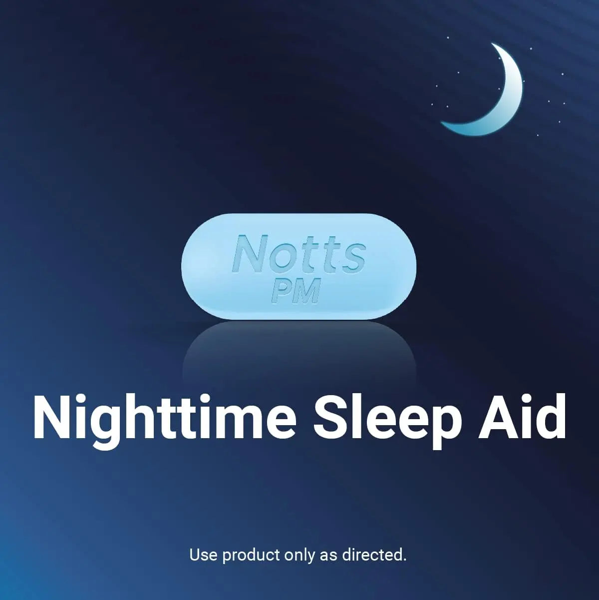 NOTTS PM Extra Strength Pain Relief & Sleep Aid, 500mg Acetaminophen & 25mg Diphenhydramine HCl, 50 Caplets for Nighttime Aches, Headaches & Body Pain, Non-Habit Forming (Pack of 2) NOTTS Au supplements