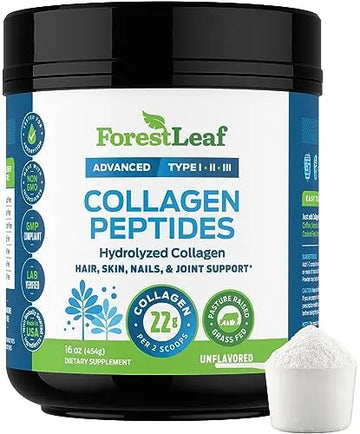 Collagen Peptides Powder Unflavored - Hydrolyzed Collagen Protein Powder ForestLeaf Au supplements