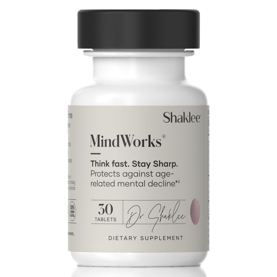 Shaklee MindWorks® - Brain Health Supplement for Brain Sharpness & Focus - Supported Nutrients & Extracts - Chardonnay Grape Seed Polyphenols, Guarana Extract, Vitamins B6, B12, Folate - 30 Tablets Shaklee Au supplements