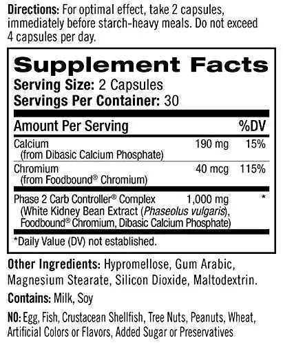 Natrol Carb Intercept with Phase 2 Carb Controller Capsules, White Kidney (Pack of 12) Natrol Au supplements