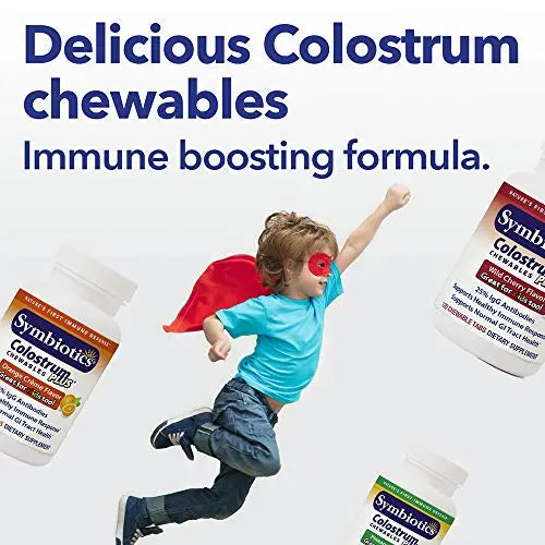 Symbiotics Colostrum 120ct Chewables Plus - Immunity Support for Adult & Kids Symbiotics Au supplements