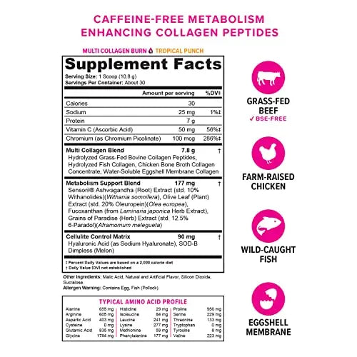 Hydrolyzed Collagen Peptides Powder for Women - Slimming Multi Collagen Burn Ultimate Vitauthority Au supplements