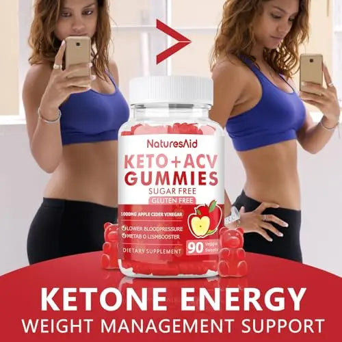 (2 Pack) 180 CT Keto Acv Gummies for Advanced Weight Loss & Belly Fat Burn - Pro Natures Aid Au supplements