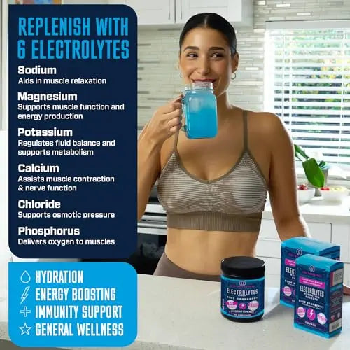 KEY NUTRIENTS Multivitamin Electrolytes Powder No Sugar - Tempting Blue Raspberry KEY NUTRIENTS Au supplements