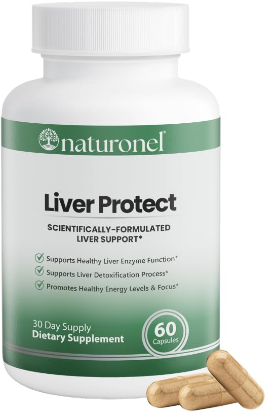 Naturonel Liver Protect – Liver Cleanse Detox & Repair | Liver Detox with Milk Thistle, Beetroot, Artichoke, Dandelion, Chicory, Yarrow, Jujube & Herbal Detox Blend | Made in USA, GMP Certified (1) Naturonel Au supplements