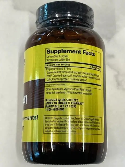 Dr. Schulze's Intestinal Formula #1 | All Natural Bowel Cleanse | Promotes Regular Dr. Schulze's Au supplements