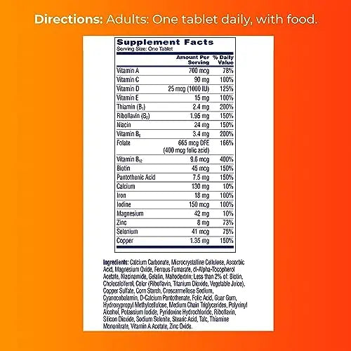 ONE A DAY Womens Complete Daily Multivitamin with Vitamin A, B , C, D, and E, Calcium ONE A DAY Au supplements
