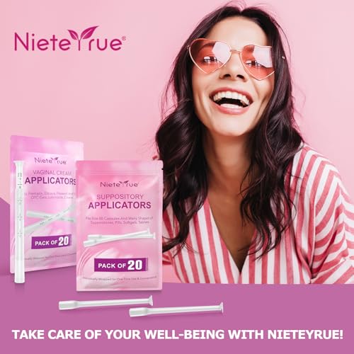Nieteyrue 20-Packs Suppository Applicators for Women, Disposable, Individually Wrapped Nieteyrue Au supplements