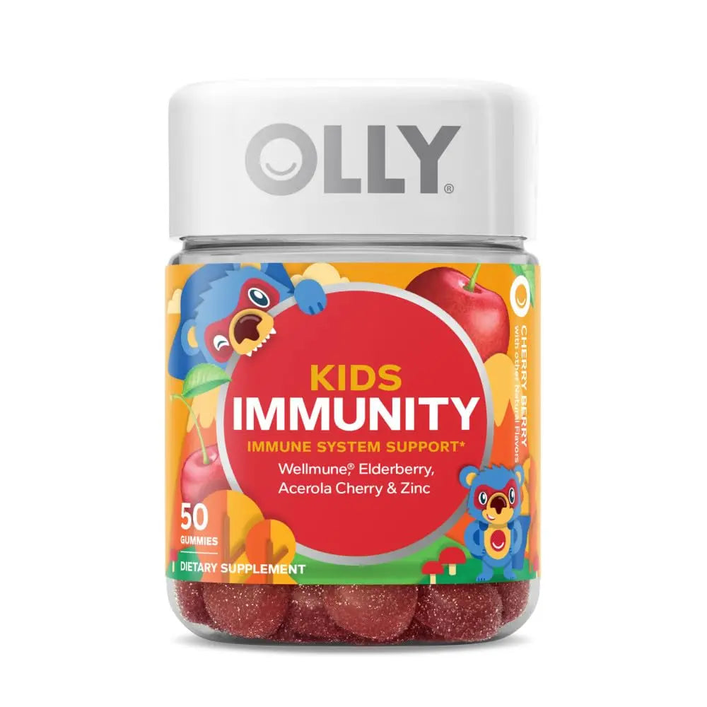OLLY Kids Immunity Gummy, Immune Support, Wellmune, Elderberry, Vitamin C, Zinc & Kids Multivitamin Gummy Worms, Overall Health and Immune Support, Vitamins and Minerals A, C, D OLLY Au supplements