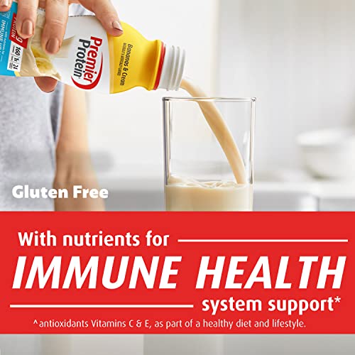 Premier Protein Shake, Bananas & Cream, 30g Protein, 1g Sugar, 24 Vitamins & Minerals Premier Protein Au supplements