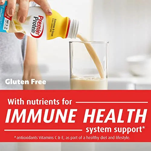 Premier Protein Shake, Bananas & Cream, 30g Protein, 1g Sugar, 24 Vitamins & Minerals Premier Protein Au supplements