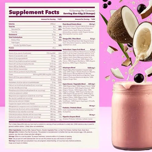 Ka’Chava All-In-One Nutrition Shake Blend, Coconut Acai, 85+ Superfoods, Nutrients Ka'Chava Au supplements
