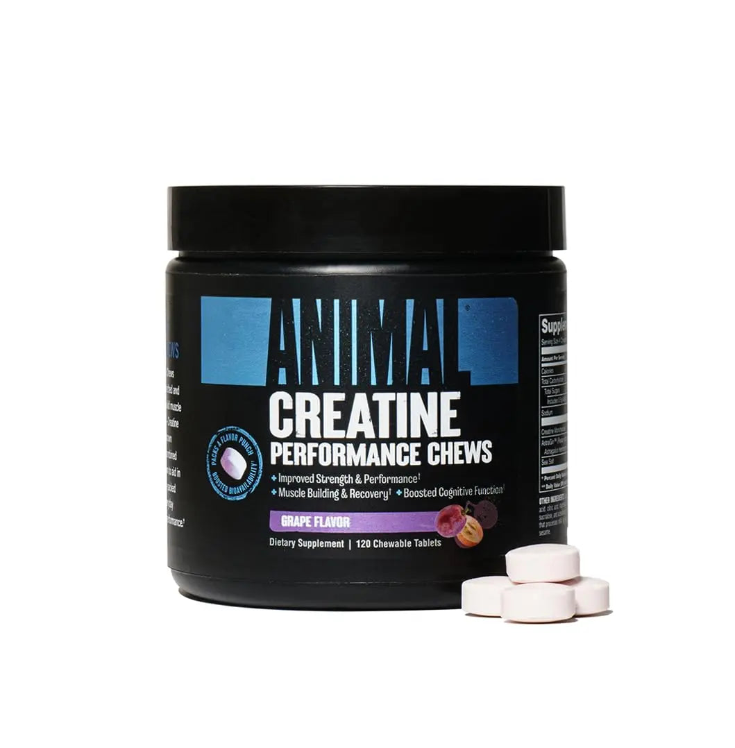 Animal Creatine Chews Tablets - Enhanced Creatine Monohydrate with AstraGin Animal Au supplements