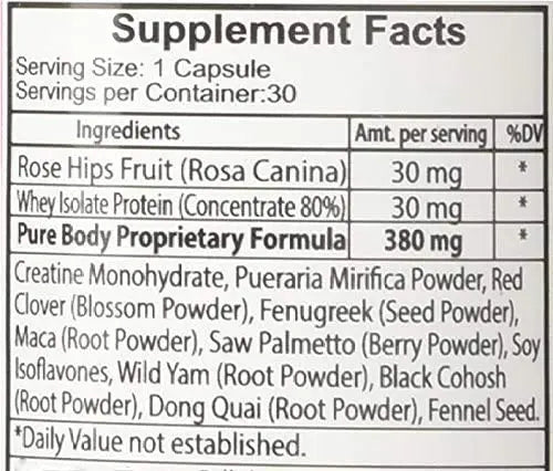 PureBody Vitamins and PureBody Cream Combo "Bundle of Joy" - The Best Butt PURE BIOTECHNOLOGIES Au supplements
