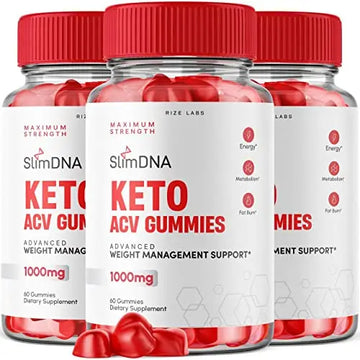 rize labs (3 Pack) SlimDNA Keto Gummies - ACV for Advanced Weight Loss with Apple Cider rize labs Au supplements
