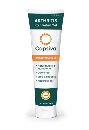 Capsiva Pain Relief Topical 3oz Tube, for Your Hands, Neck, Back, Joints, Non-Greasy, No Burn, Odor Free, Homeopathic Active Ingredients, Contains Capsaicin & Arnica, Absorbs Fast Capsiva Au supplements