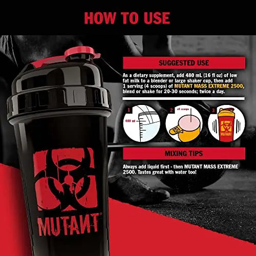 Mutant Mass Extreme Gainer Whey Protein Powder, Build Muscle Size & Strength with High Mutant Au supplements