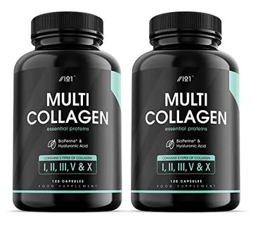 Multi Collagen Protein Capsules - Types I, II, III, V & X - Wild Caught Marine, Grass Fed Bovine, Eggshell & Free-Range Chicken Collagen Powder Revive Naturals Au supplements