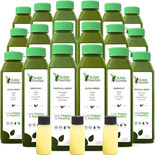 Raw Fountain 7 Day Green Juice Cleanse, All Natural Raw, Vegan Detox, Cold Pressed Raw Fountain Au supplements