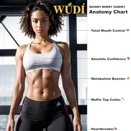 Wúdí Skinny Berry Gummy - Detox, Metabolism & Energy Booster, Plant Based Healthy Wúdí Au supplements
