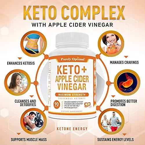 Premium Keto Pills + Apple Cider Vinegar Capsules with Mother - Utilize Fat Purely Optimal Au supplements