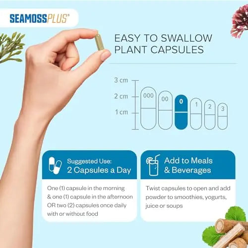 Power By Naturals Sea Moss Plus - USDA Certified Organic Wildcrafted Irish Power By Naturals Au supplements