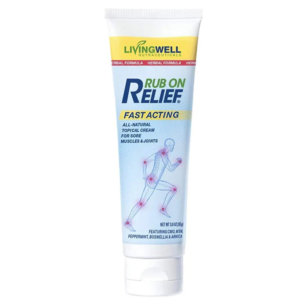 RUB ON RELIEF Fast Acting, Natural Joint and Ache Cream for Muscles, Neck, Back RUB ON RELIEF Au supplements