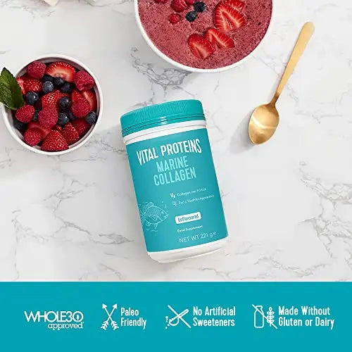 Vital Proteins Marine Collagen Peptides Powder Supplement - Hydrolyzed Collagen - 221g Canister VITAL PROTEINS Au supplements