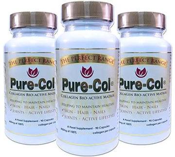 Pure-Col Pure Collagen Bio-Active Matrix Capsules The Perfect Range Au supplements