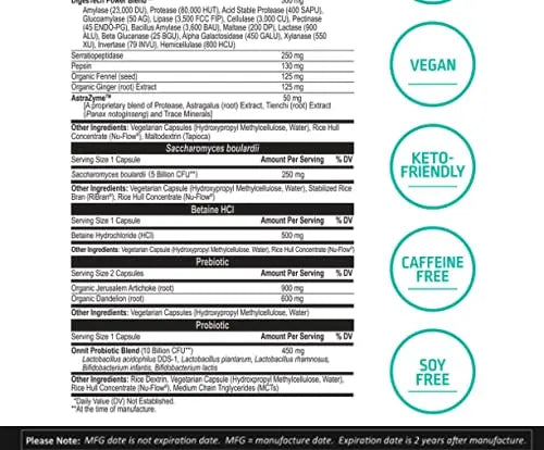 ONNIT Total Gut Health - Complete Probiotics & Digestive Enzyme Supplement ONNIT Au supplements