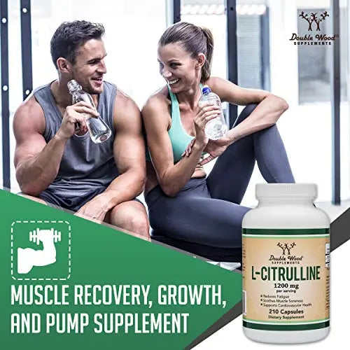 L Citrulline Capsules 1,200mg Per Serving, 210 Count (L-Citrulline Increases Levels Double Wood Supplements Au supplements