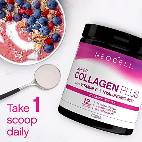 NeoCell Super Collagen Powder, Collagen Plus includes Vitamin C & Hyaluronic Acid NeoCell Au supplements