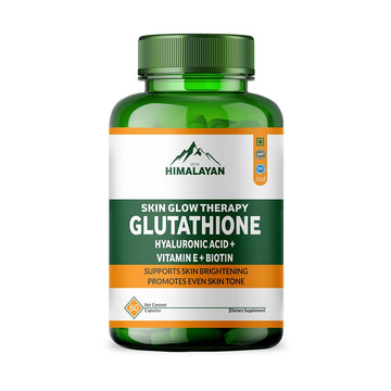 Divyhimalayan L-Glutathione 1000mg - 98% Pure Reduced Form with Vitamin C & ALA for Radiant Skin, Antioxidant & Immune Support - 60 Capsules Divya Himalayan Au supplements