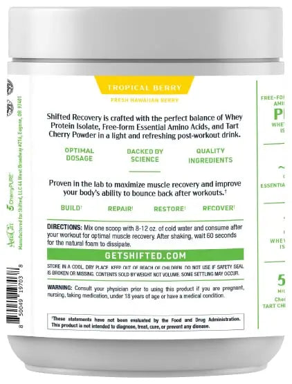 SHIFTED Whey Protein Isolate Protein Powder Post Workout Recovery Drink Mix SHIFTED Au supplements
