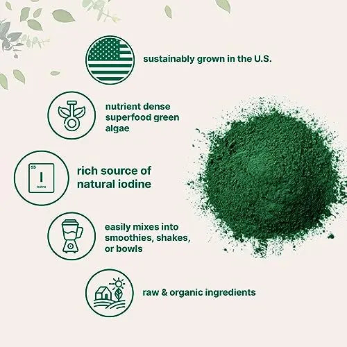 Organic Kelp Powder Supplement, 2lbs | Sustainably US Grown, Raw Ascophyllum Nodosum Micro Ingredients Au supplements