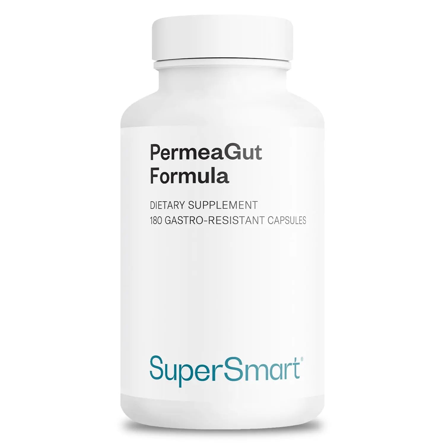 Supersmart PermeaGut Formula (High Potency) - with L-Glutamine, ButiShield Calcium Butyrate, Zinc-L-Carnosine - Gut Barrier Support | Vegan & Gluten Free - 180 Gastro-Resistant Capsules Supersmart Au supplements