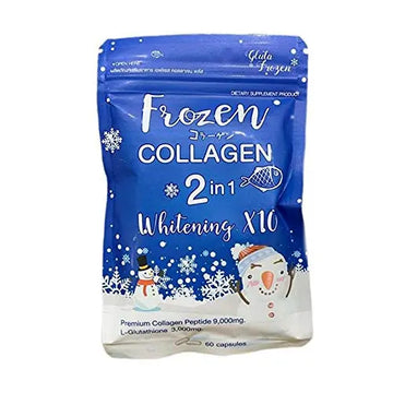 Frozen Collagen 2 in 1 Premium Collagen Peptide & Glutathione, 60 Capsules Frozen Collagen Au supplements
