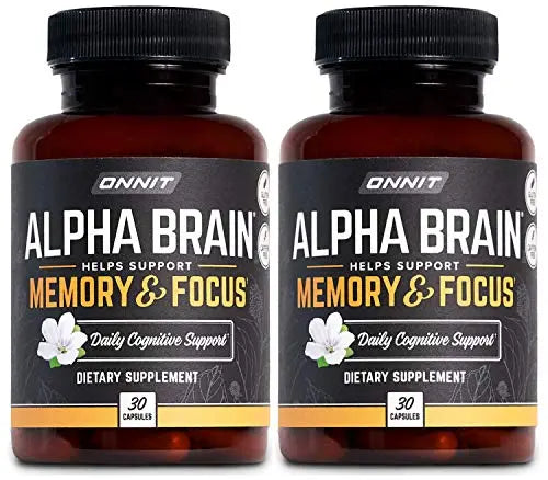 ONNIT Alpha Brain (60ct) - Over 1 Million Bottles Sold - Premium Nootropic Brain Supple ONNIT Au supplements