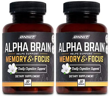 ONNIT Alpha Brain (60ct) - Over 1 Million Bottles Sold - Premium Nootropic Brain Supple ONNIT Au supplements