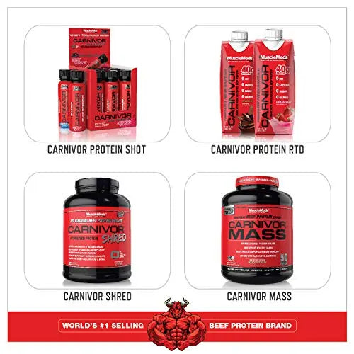 MuscleMeds Carnivor Bioengineered Beef Protein Isolate, Vanilla Caramel, 3.9 Pound MuscleMeds Au supplements