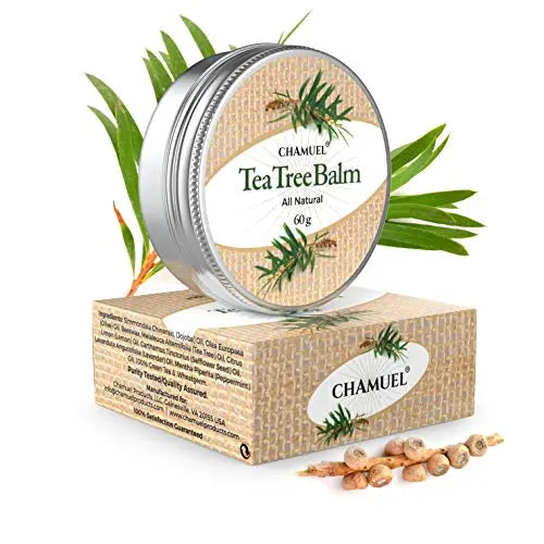 TEA TREE OIL BALM -100% All Natural | Great Cream for Soothing Irritations like Eczema Chamuel Au supplements