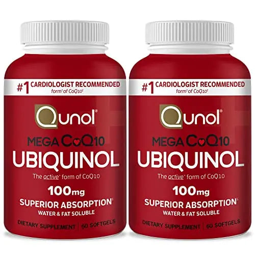Qunol Ubiquinol CoQ10 100mg Softgels, Mega Ubiquinol 100mg - Superior Absorption Qunol Au supplements