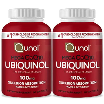 Qunol Ubiquinol CoQ10 100mg Softgels, Mega Ubiquinol 100mg - Superior Absorption Qunol Au supplements