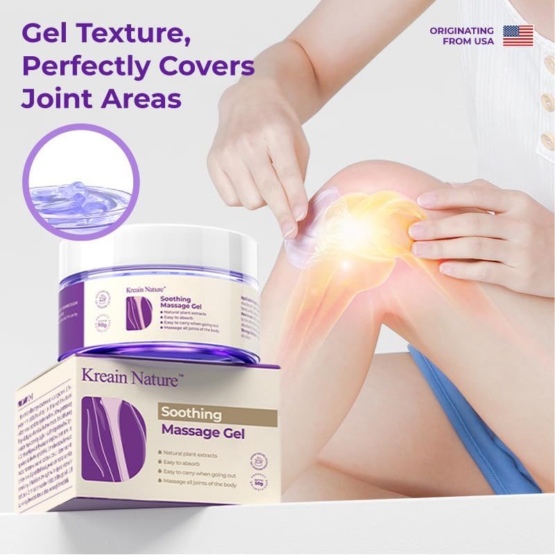 Kreain Nature 2 PCS Joint Gel Purple Soothing Massage Gel Soothes Knees, Lumbar, Neck, Back, Shoulders, Hands, and Feet, 1.76 oz Kreain Nature Au supplements