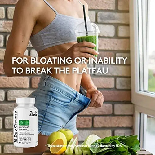 Youth & Tonic 15 Day Colon Cleanser & Detox for Waste Loss to Feel Lighter Youth & Tonic Au supplements
