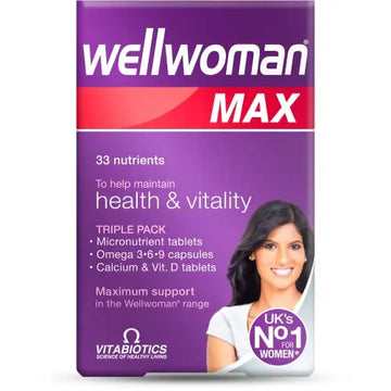 Vitabiotics Wellwoman Max, 84 Capsules Vitabiotics Au supplements