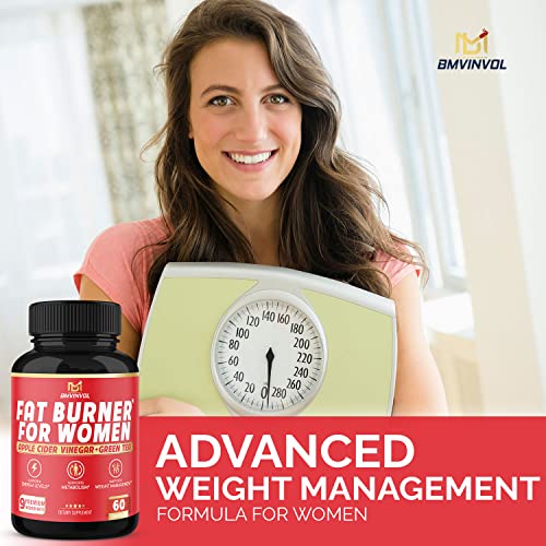 Fat Burner for Women, 9-in-1 Powerful Blend of Apple Cider Vinegar, Green Tea, Garcinia Cambogia BMVINVOL Au supplements