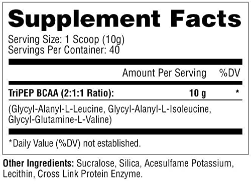 Metabolic Nutrition - TRIPEP - Tri-Peptide Branch Chain Amino Acid, BCAA Powder Metabolic Nutrition Au supplements