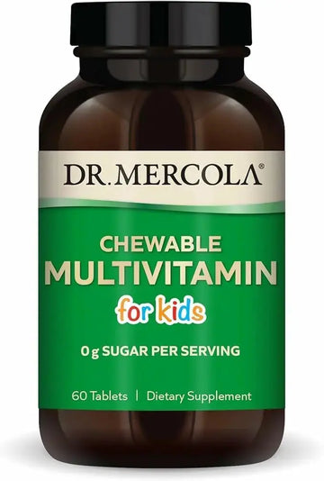 Dr. Mercola Chewable Multivitamin for Kids - 28 Vitamins & Minerals - 0g Sugar - Non-GMO, Gluten-Free & Soy-Free Dr. Mercola Au supplements