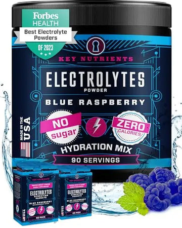 KEY NUTRIENTS Multivitamin Electrolytes Powder No Sugar - Tempting Blue Raspberry KEY NUTRIENTS Au supplements